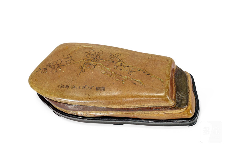 Lot971 蔡铣画、一民刻梅花石镇
